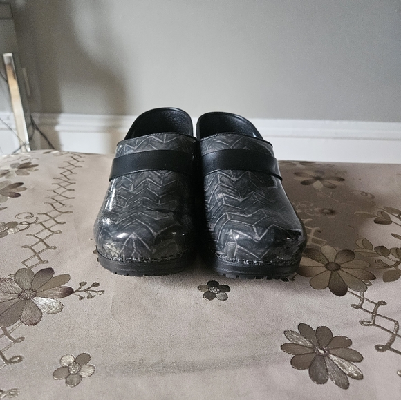 Abeo BIO System Flora Womens Gray Slip Resistant Leather Clogs Shoes Size 37 - Picture 3 of 5